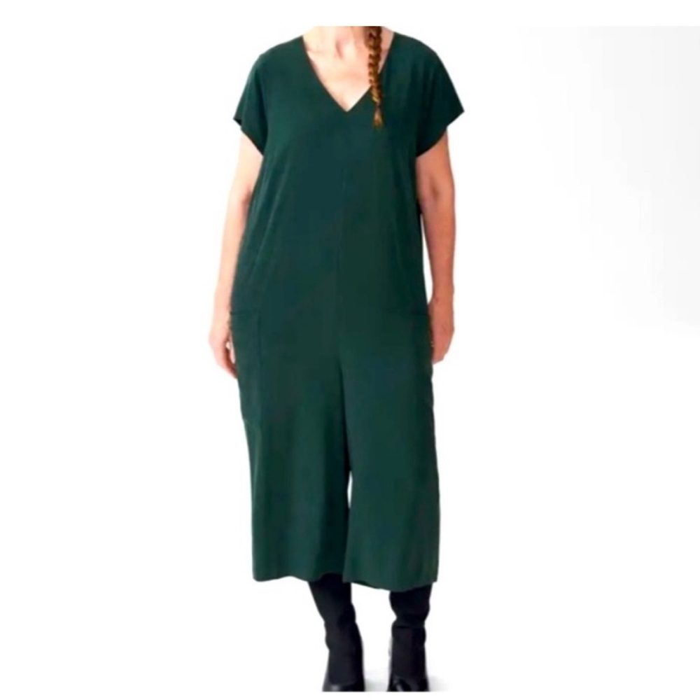 NEW Universal Standard Green Cupro Jumpsuit